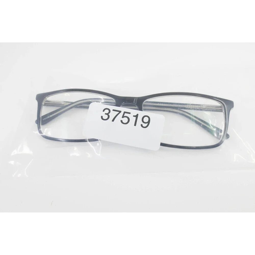 Black Clear Rectangular Eyeglasses Full Rim Frame 59-18-145 37519